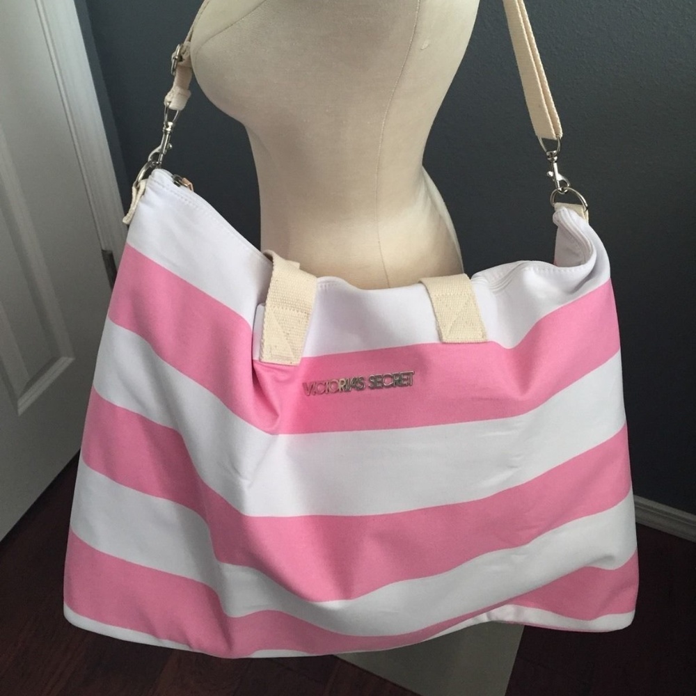 Victoria Secret Weekender Travel Getaway Tote Bag